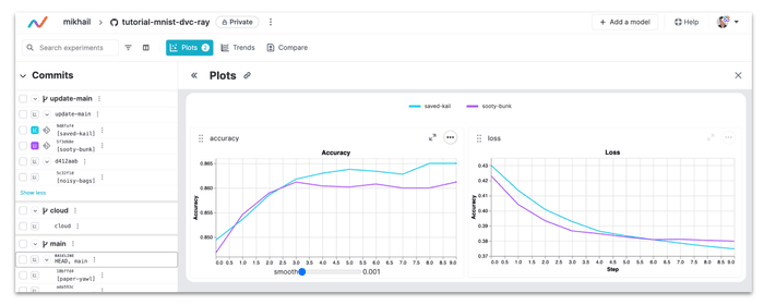 Live Metrics Tracking with DVC Studio